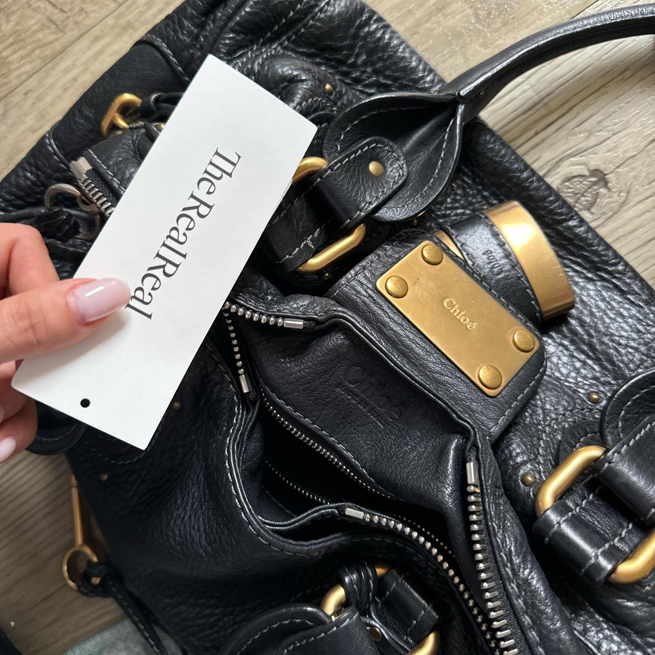 Authentic black Chloe paddington bag