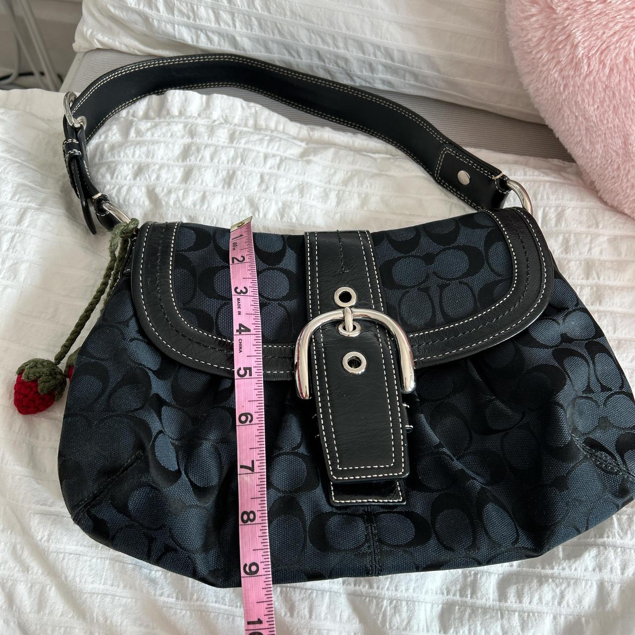 y2k vintage black Coach soho shoulder