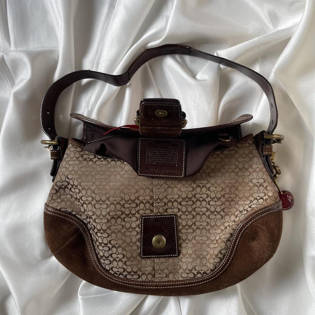 🍒 Vintage Coach 2004 Signature Brown Soho 🍒