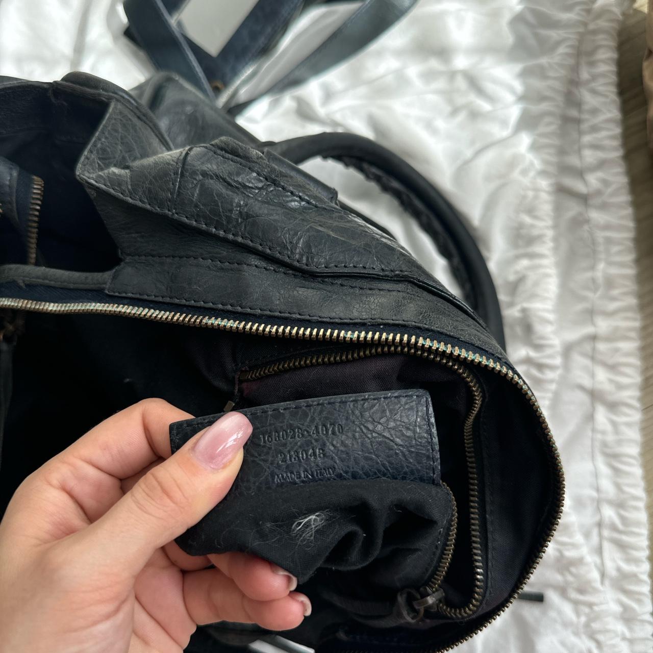 Authentic black balenciaga city bag part time with a...