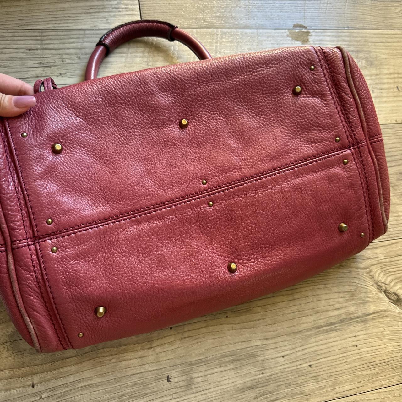 Authentic chloe paddington bag in burgundy/pink