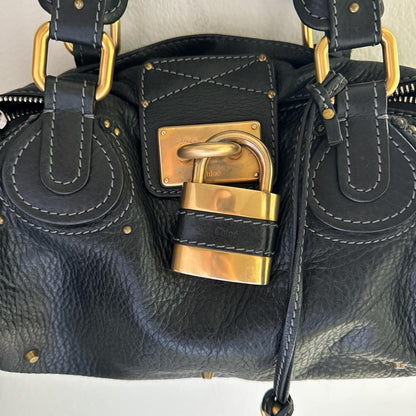 Authentic black Chloe paddington bag