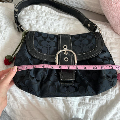 y2k vintage black Coach soho shoulder