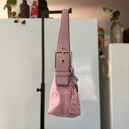 Coach Bubblegum Pink Y2K Demi Baguette