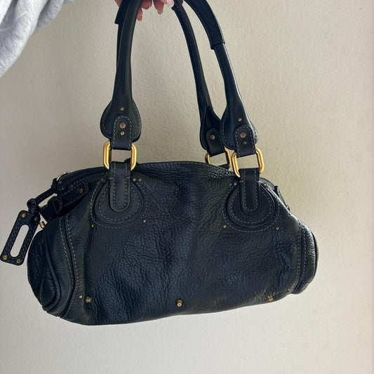 Authentic black Chloe paddington bag