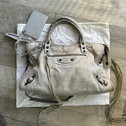 Preowned Authentic balenciaga city bag light