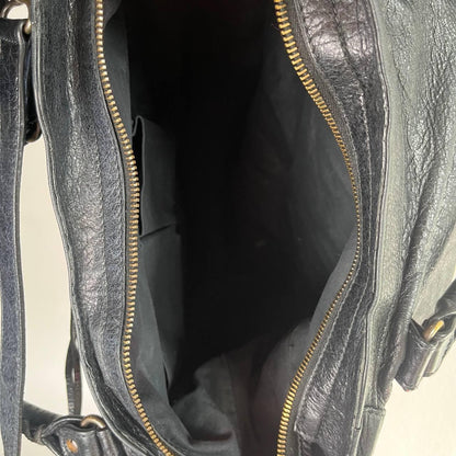 Preowned Authentic 2013 black balenciaga city velo bag