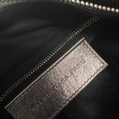 Preowned RARE BALENCIAGA METALLIC SILVER CITY BAG