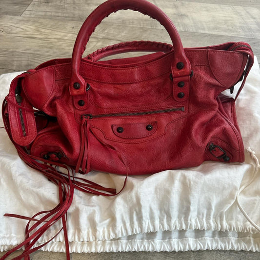 Preowned Authentic Balenciaga city bag classic